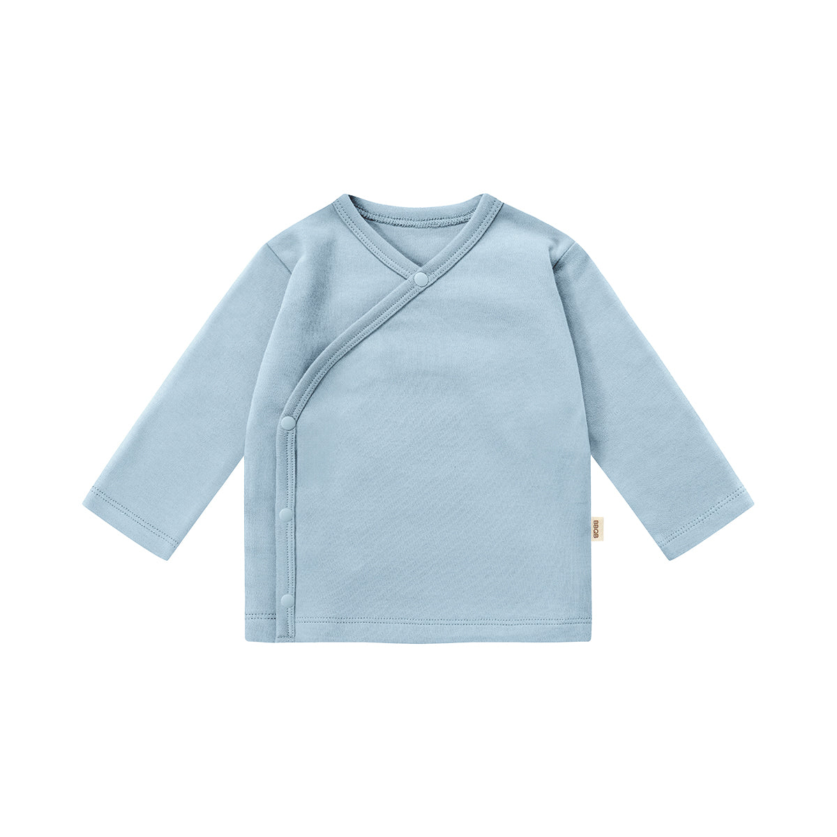 Baby Button Long-Sleeve Kimono Shirt | BBQB Organic Cotton