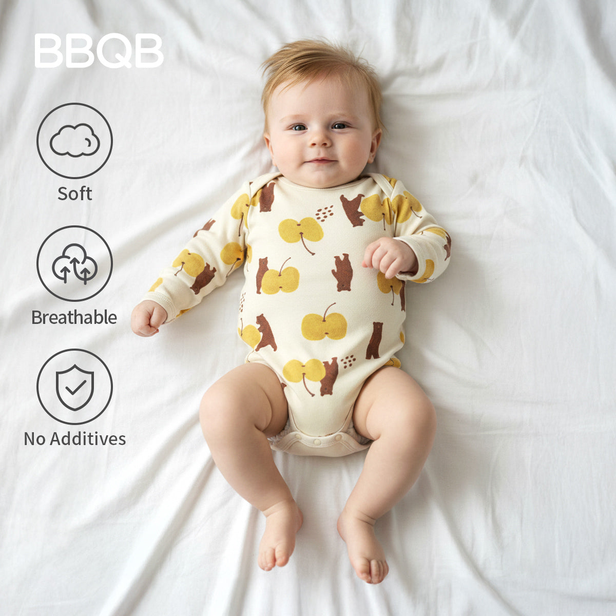 BBQB Storybook Baby Button-Up Bodysuit