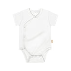BBQB Organic Cotton Front-Opening Button-Up Baby Bodysuit