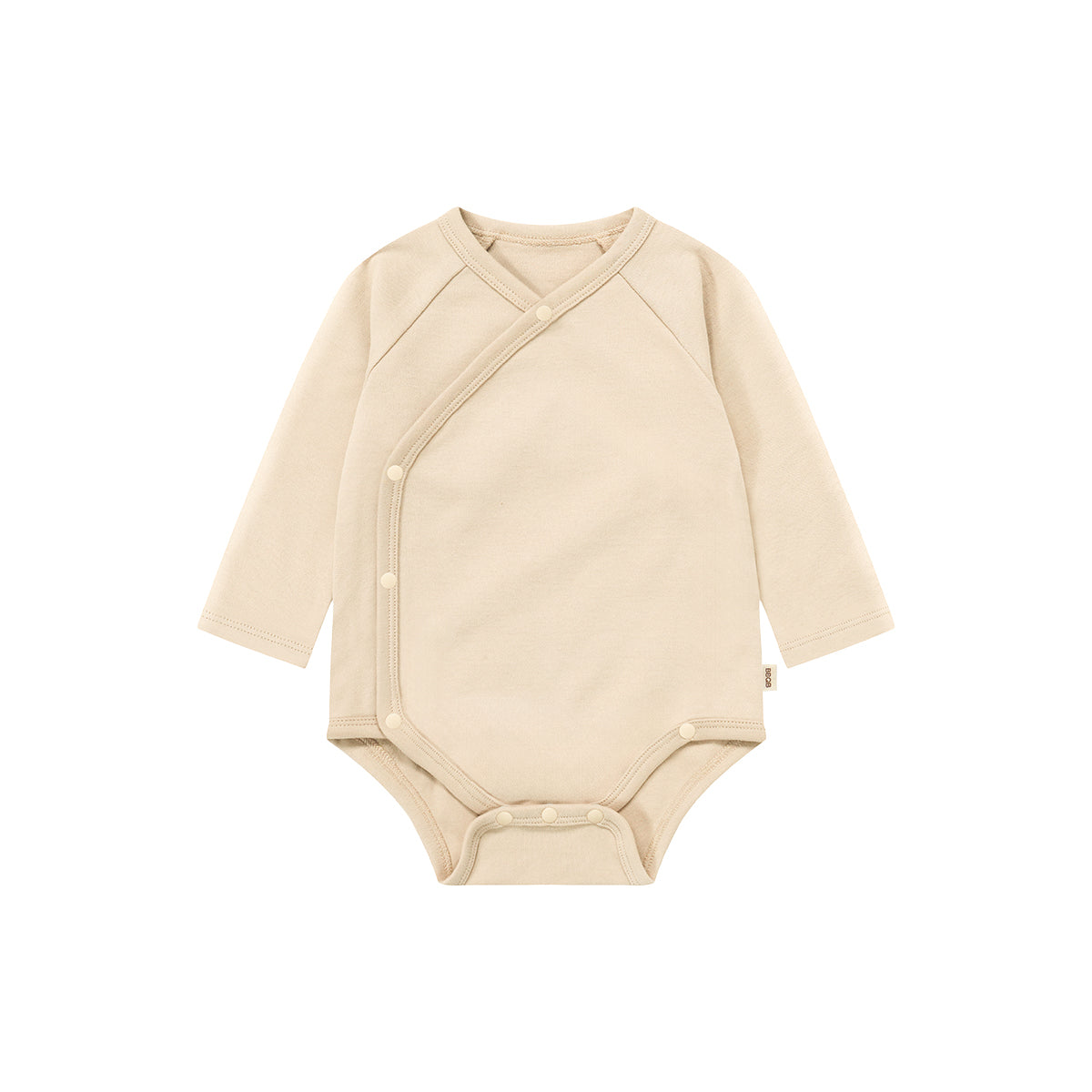 Baby Long-Sleeve Button Kimono Bodysuit | BBQB Organic Cotton