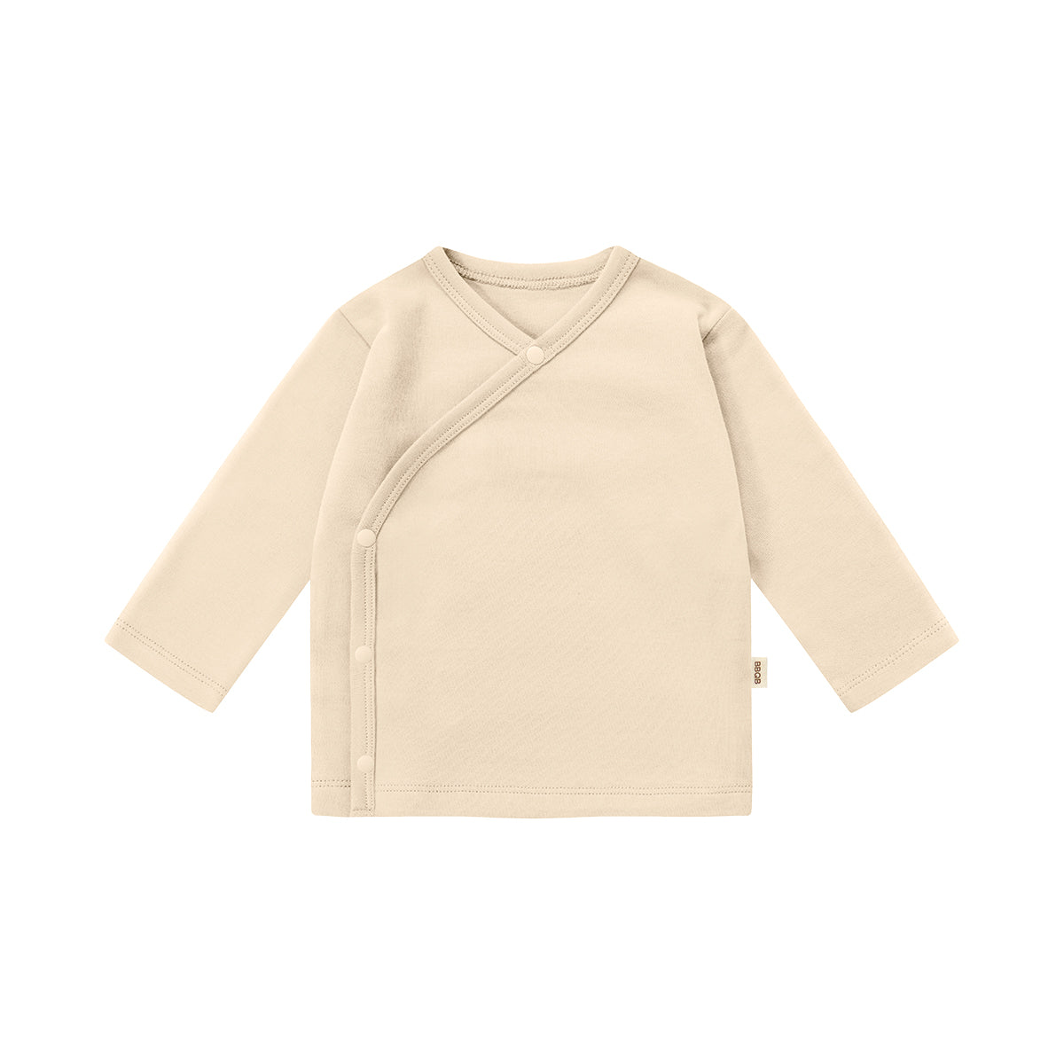 Baby Button Long-Sleeve Kimono Shirt | BBQB Organic Cotton