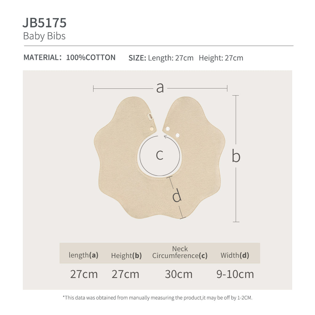 Baby Flower-Shaped Bib| BBQB Organic Cotton