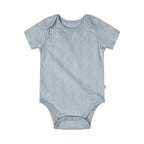 BBQB Organic Cotton Button-up Pointelle Baby Bodysuit