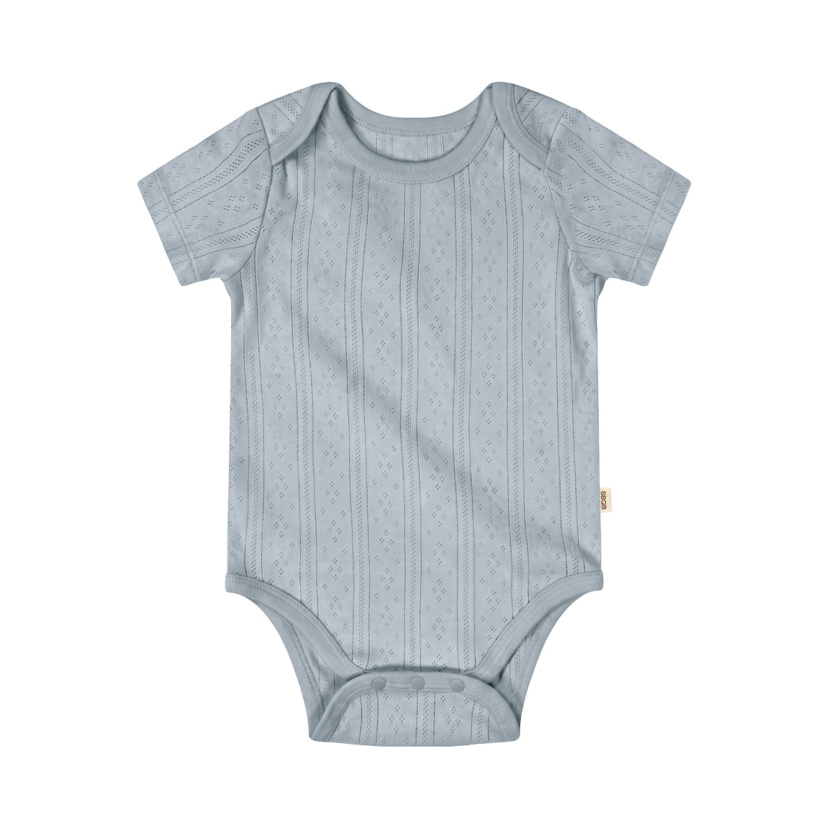 BBQB Organic Cotton Button-up Pointelle Baby Bodysuit