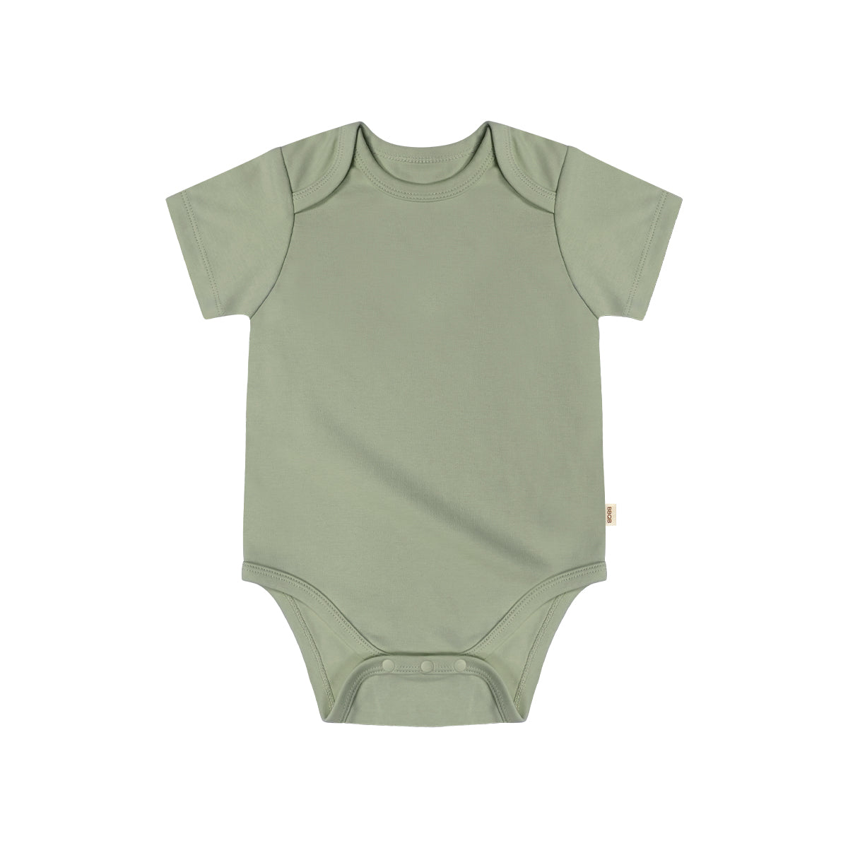 BBQB Organic Cotton Button-up Short-Sleeves Baby Bodysuit