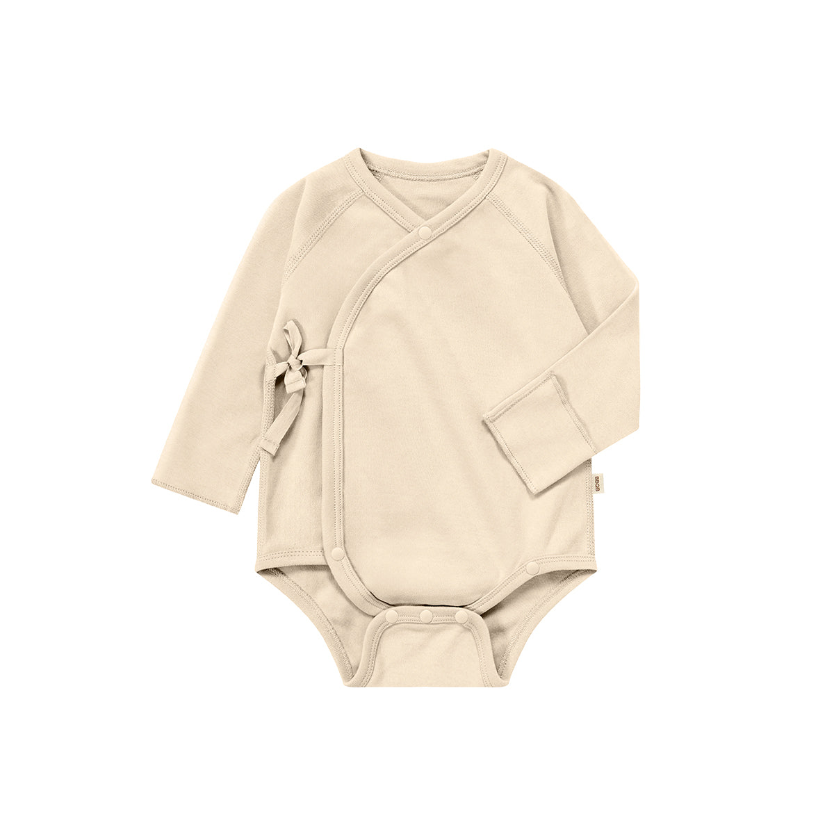 Baby Long-Sleeve Wrap Kimono Bodysuit | BBQB Organic Cotton
