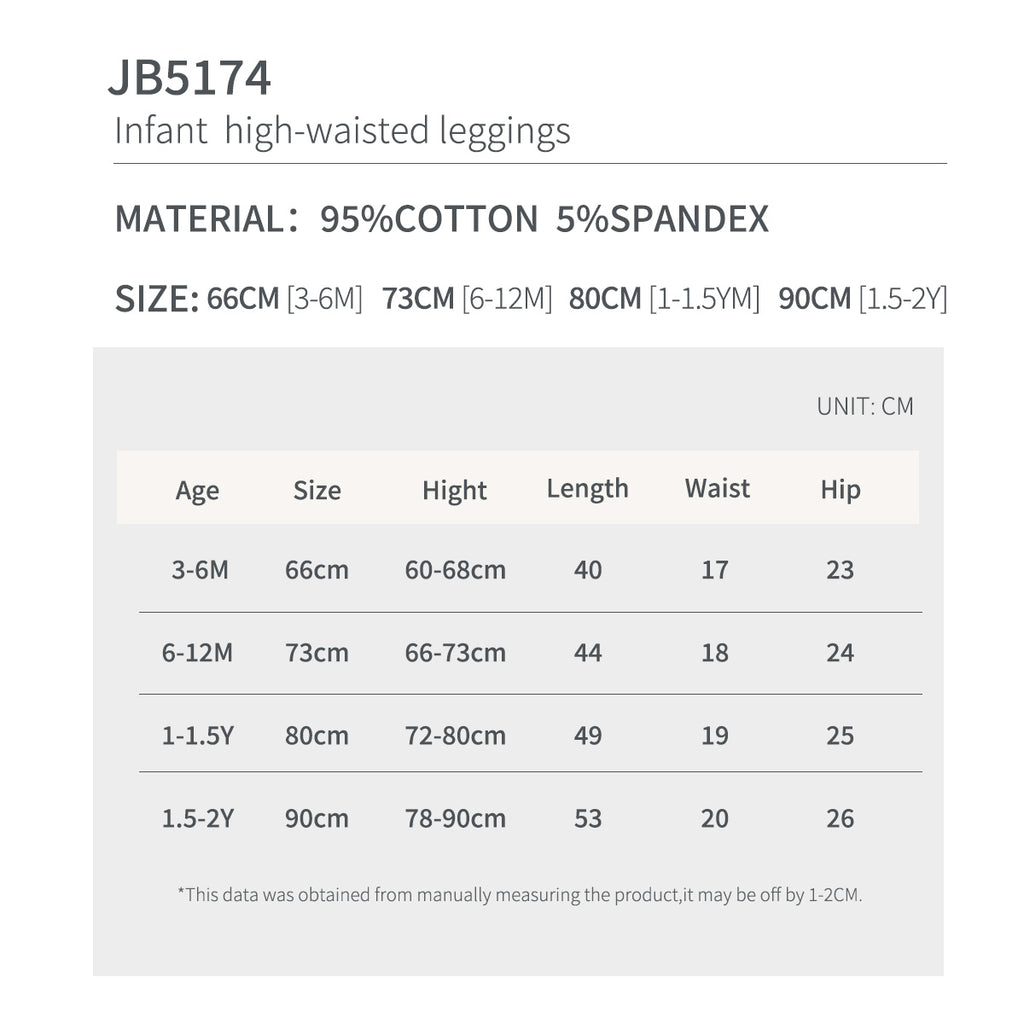 Baby High-Waisted Leggings with Reinforced Knees | BBQB Storybook