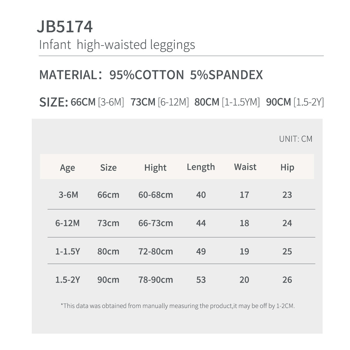 Baby High-Waisted Leggings with Reinforced Knees | BBQB Storybook