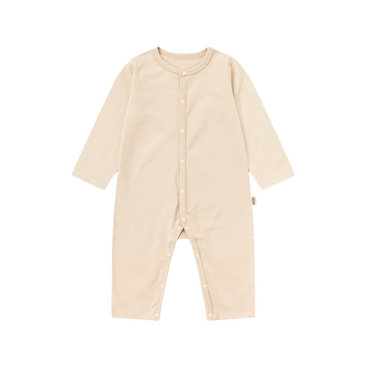 Baby Button Long-Sleeve Romper | BBQB Organic Cotton
