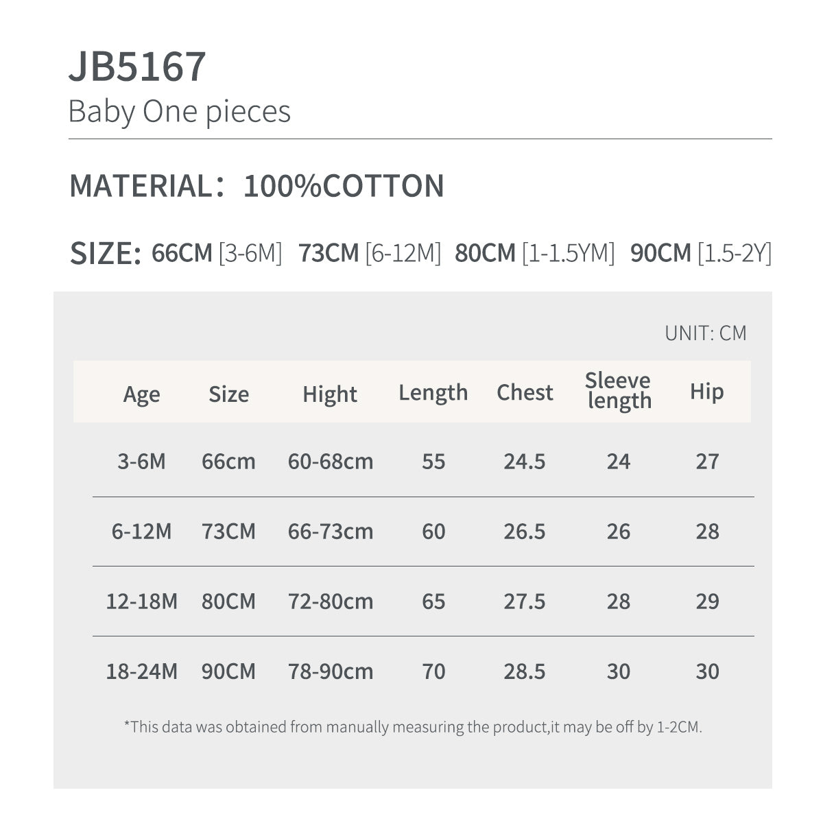 BBQB Storybook Baby Zip-up Bodysuit