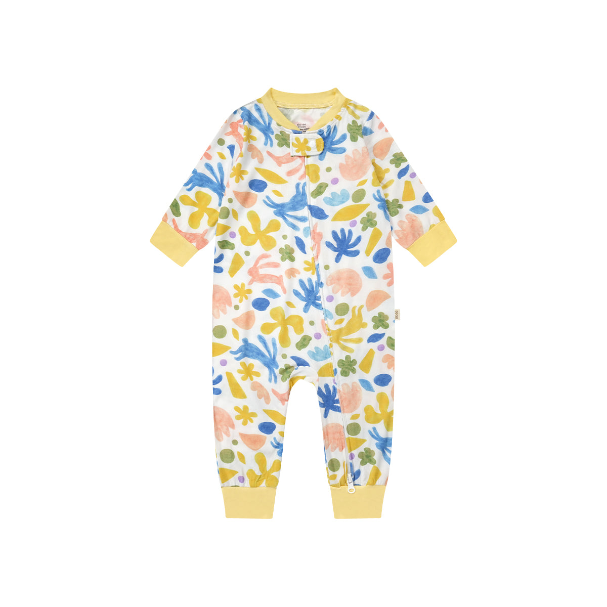 Long-Sleeve Bamboo Zip Romper | BBQB Cloudsoft Bamboo