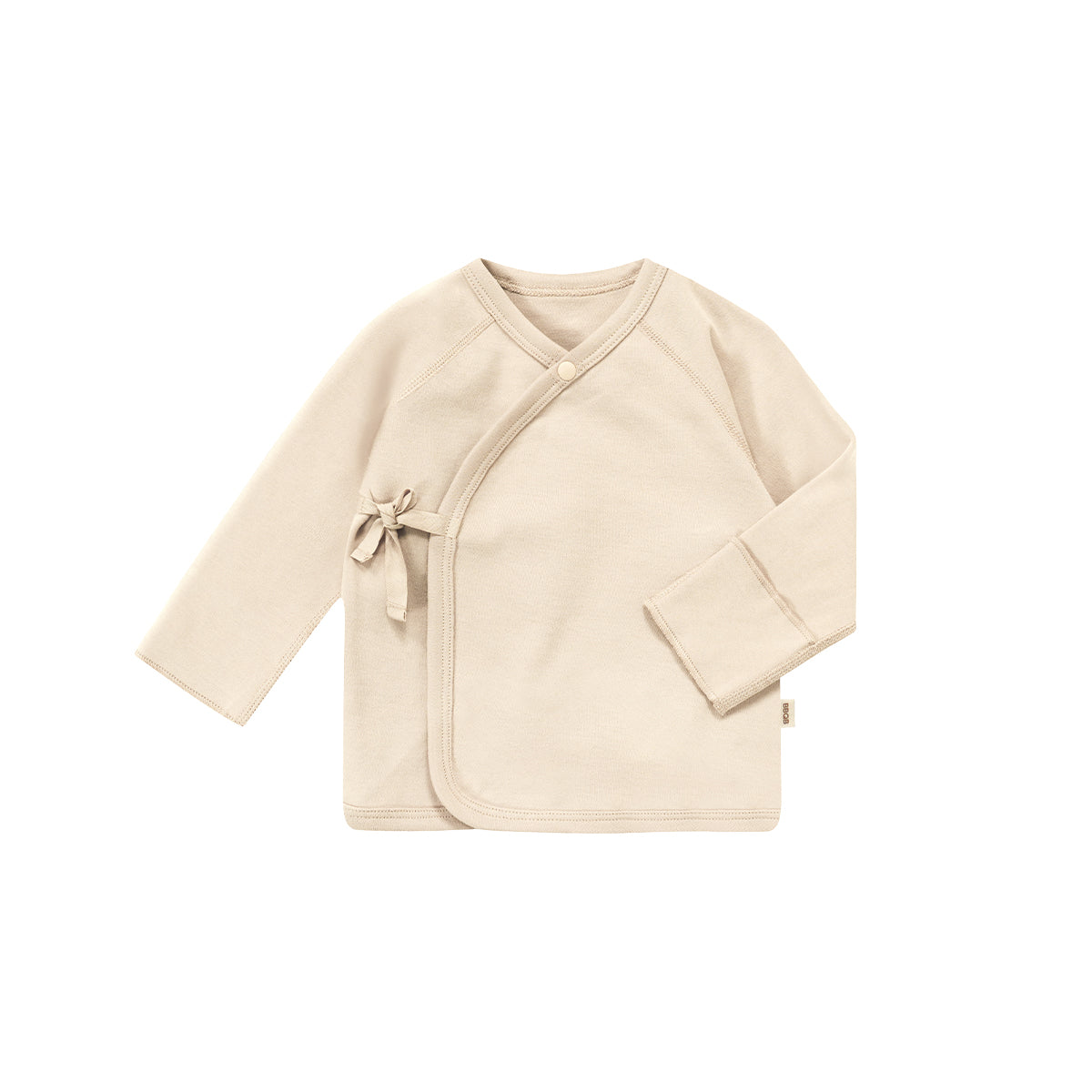 Baby Kimono Long-Sleeve Seamless Wrap-Shirt | BBQB Organic Cotton