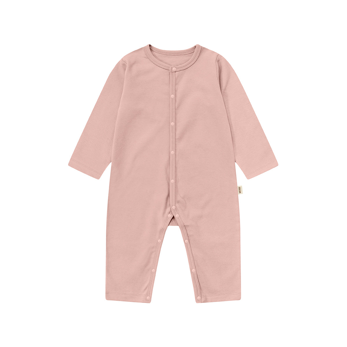 Baby Button Long-Sleeve Romper | BBQB Organic Cotton