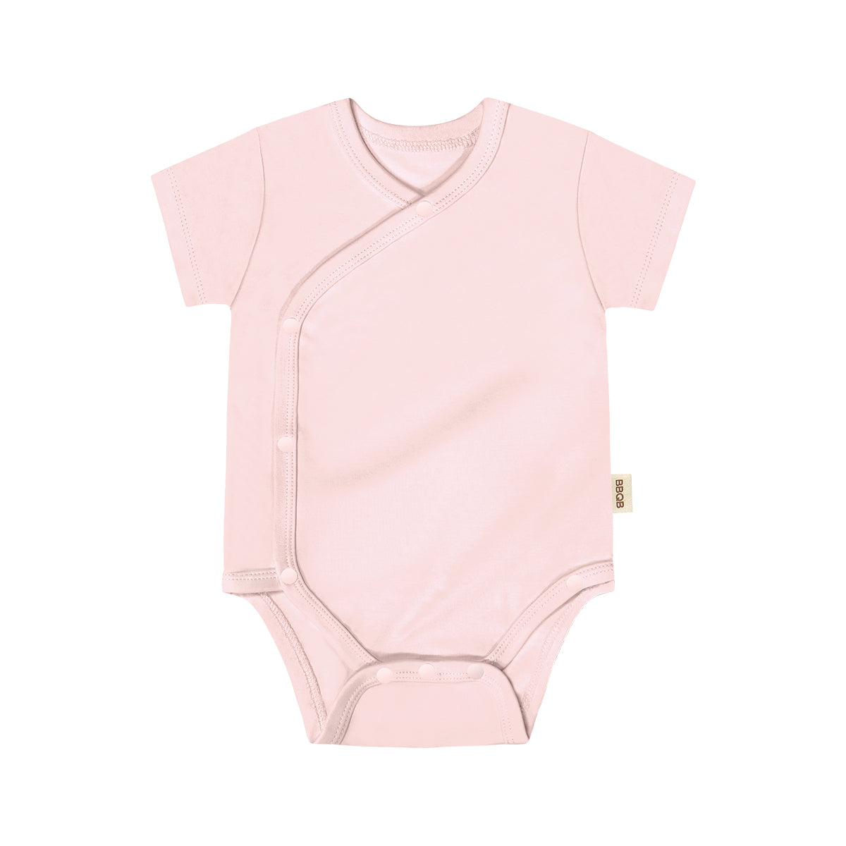 BBQB Organic Cotton Front-Opening Button-Up Baby Bodysuit