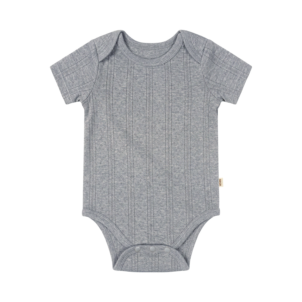 BBQB Organic Cotton Button-up Pointelle Baby Bodysuit