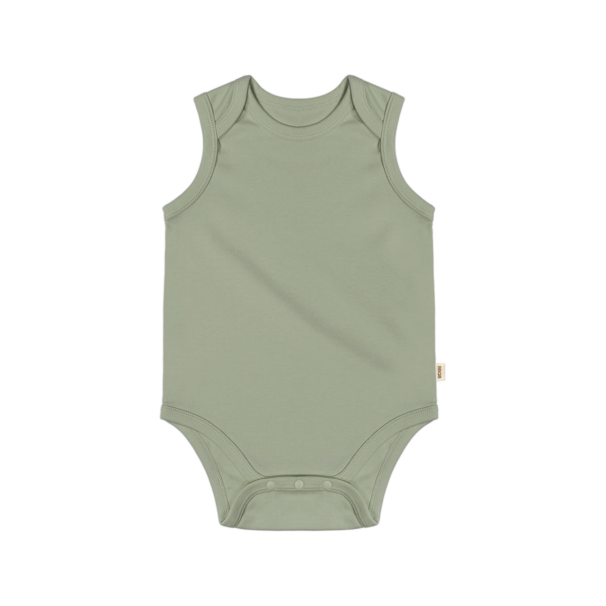 BBQB Organic Cotton Baby Button-up Tank Bodysuit