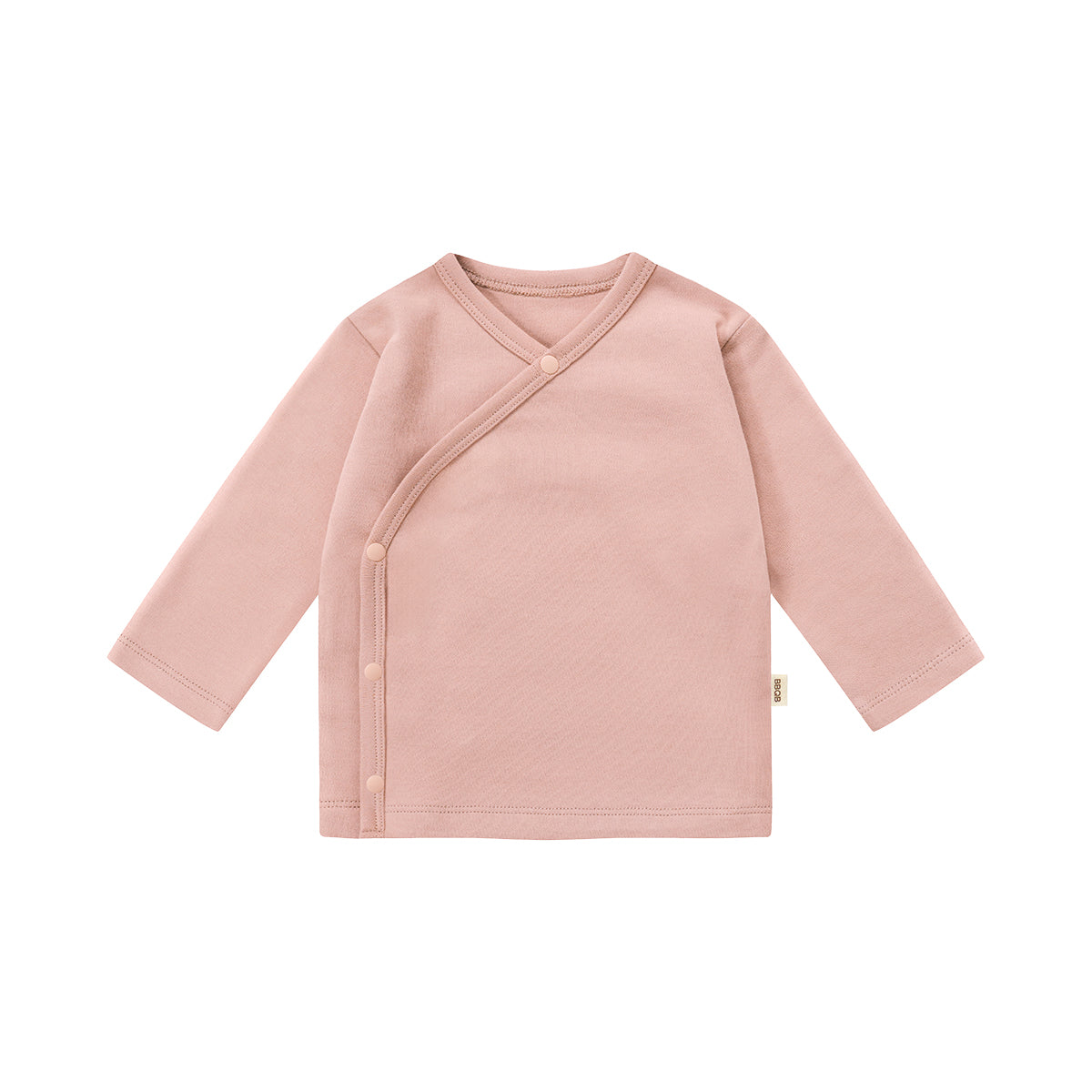 Baby Button Long-Sleeve Kimono Shirt | BBQB Organic Cotton