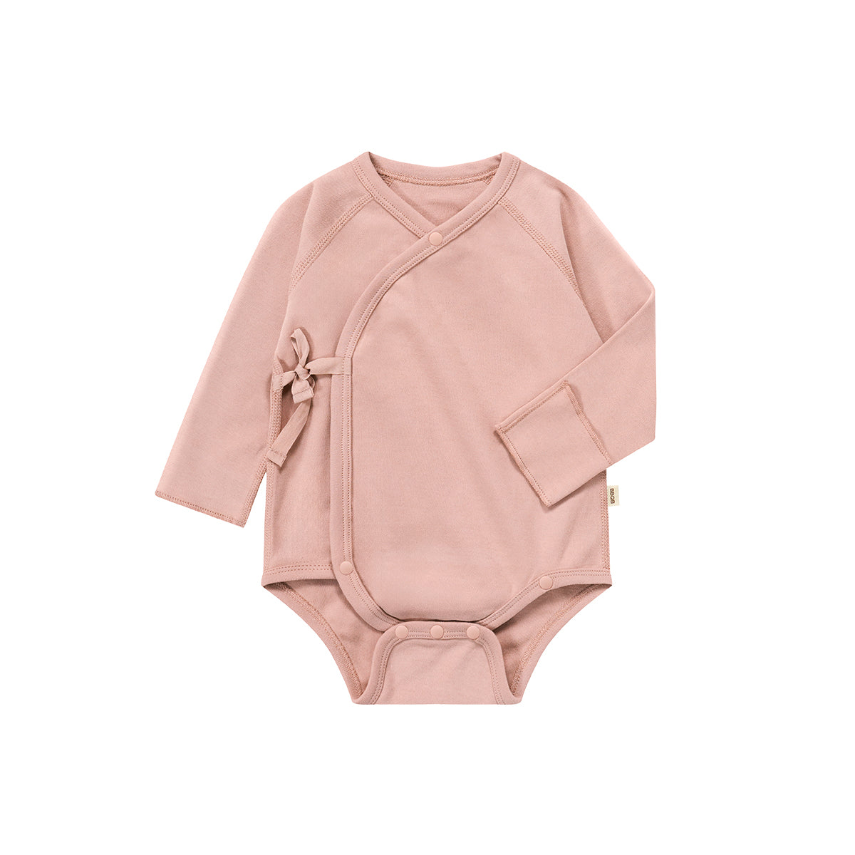 Baby Long-Sleeve Wrap Kimono Bodysuit | BBQB Organic Cotton