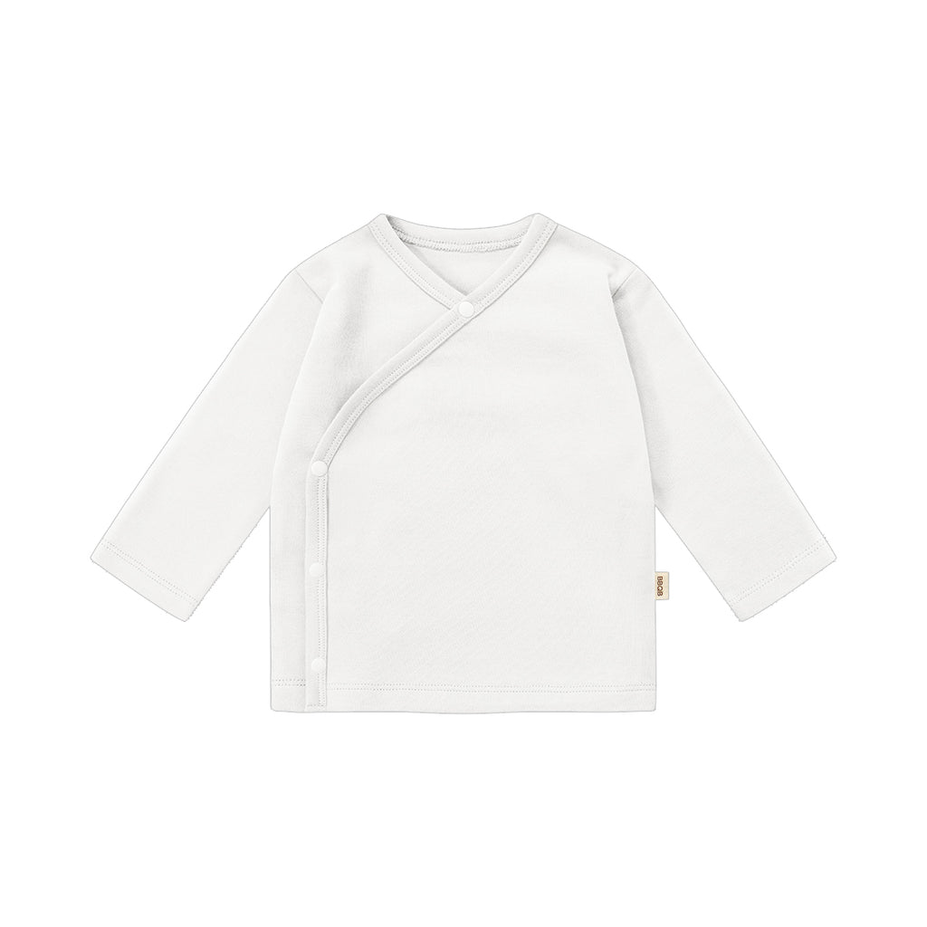 Baby Button Long-Sleeve Kimono Shirt | BBQB Organic Cotton