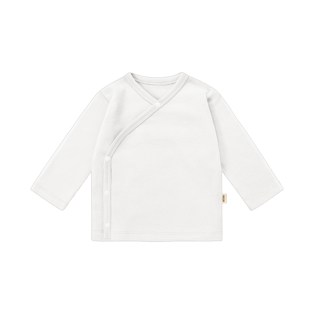 Baby Button Long-Sleeve Kimono Shirt | BBQB Organic Cotton