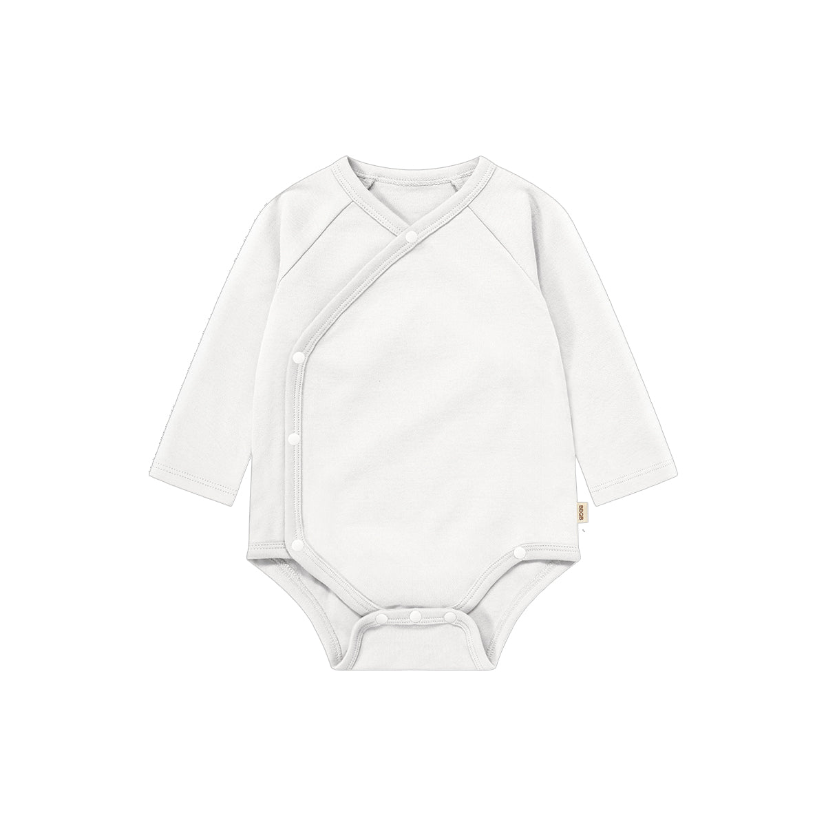 Baby Long-Sleeve Button Kimono Bodysuit | BBQB Organic Cotton