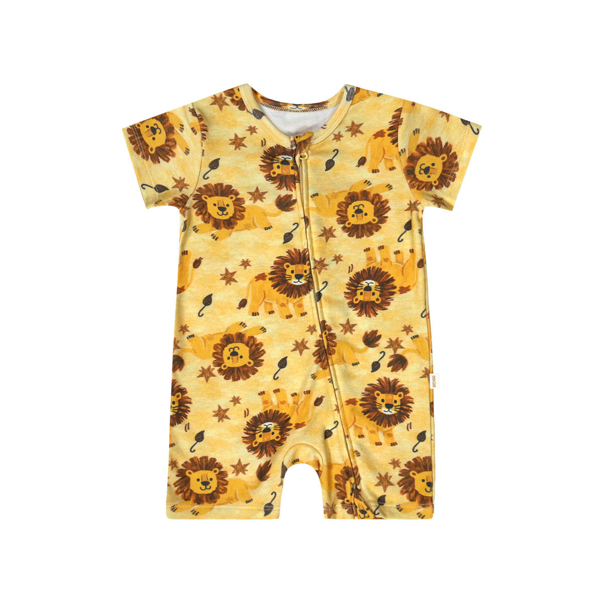 BBQB Inspired Zip-up Baby Short-Sleeve Romper