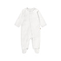 Baby Button Long-Sleeve Footed Romper | BBQB Organic Cotton