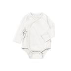 Baby Long-Sleeve Wrap Kimono Bodysuit | BBQB Organic Cotton