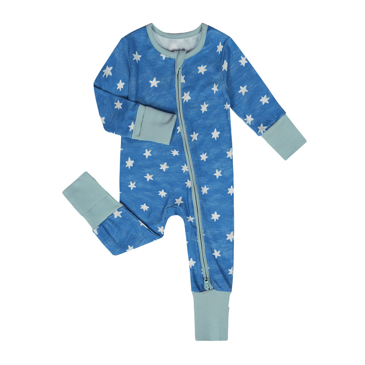 BBQB Inspired Zip-up Baby Long-Sleeve Romper