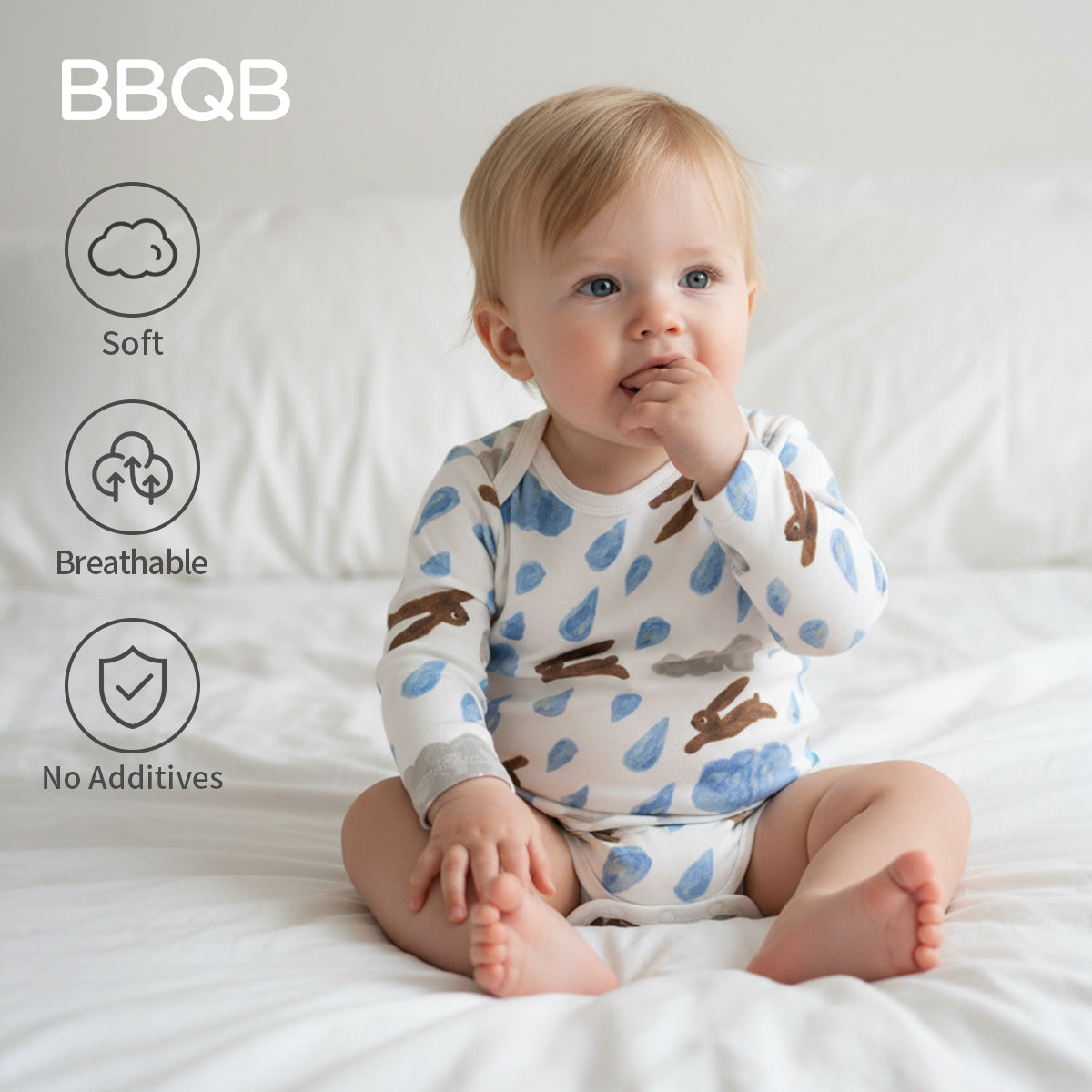 BBQB Storybook Baby Button-Up Bodysuit