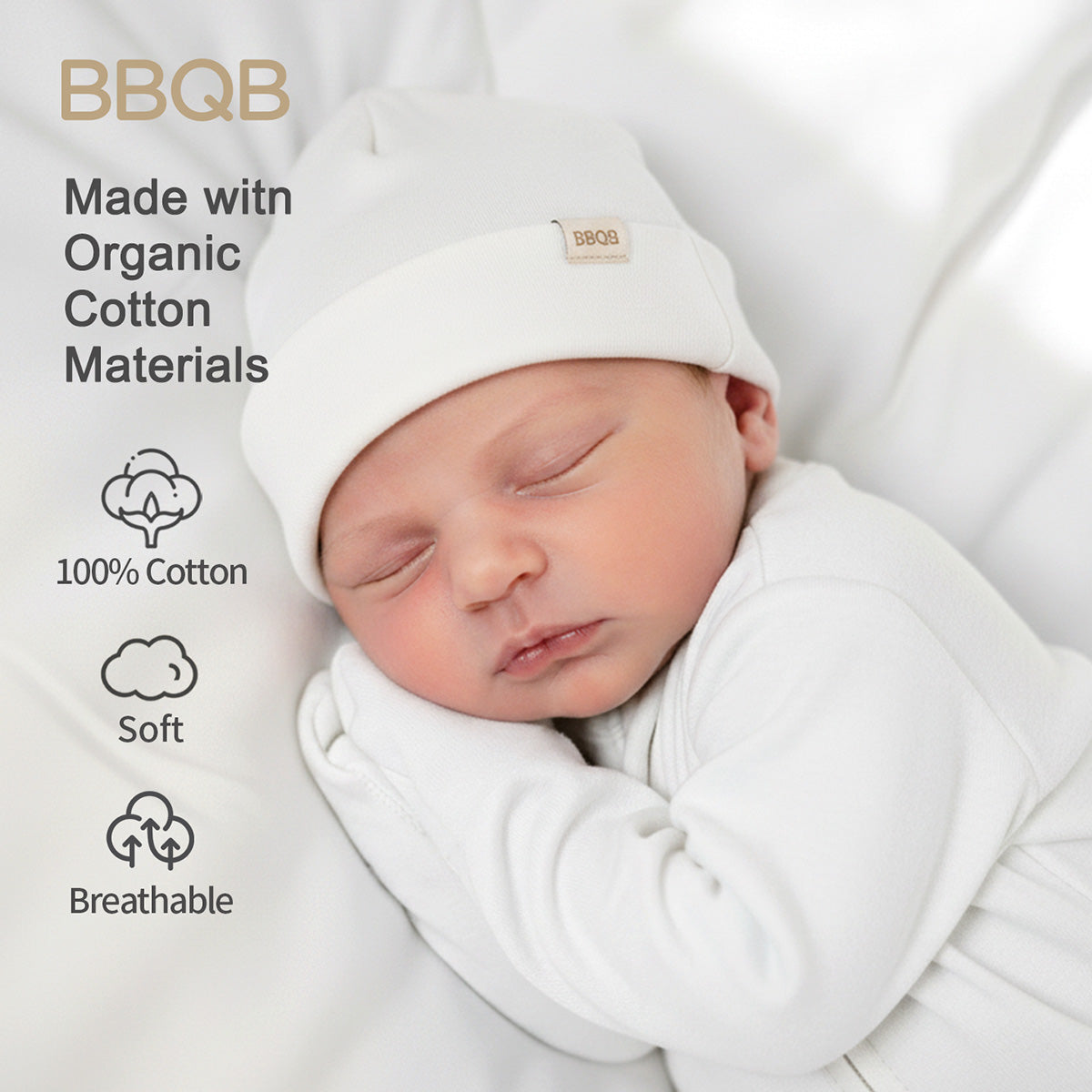 Soft Knit Baby Hat | BBQB Organic Cotton