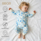 Long-Sleeve Bamboo Zip Romper | BBQB Cloudsoft Bamboo