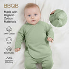 Baby Kimono Long-Sleeve Seamless Wrap-Shirt | BBQB Organic Cotton