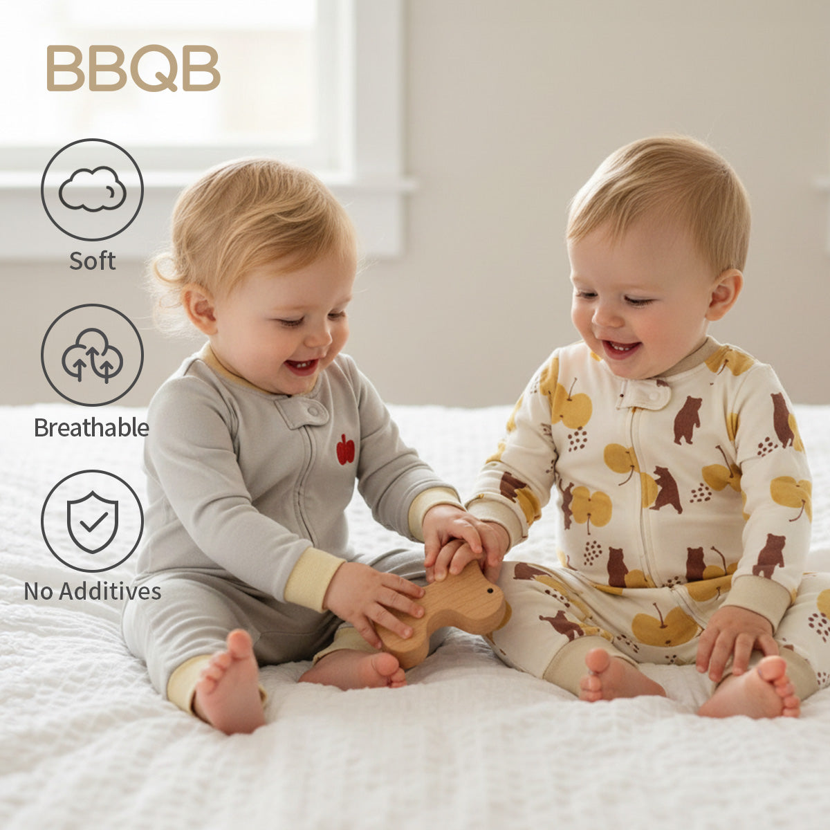 BBQB Storybook Baby Zip-up Bodysuit
