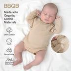 Baby Long-Sleeve Wrap Kimono Bodysuit | BBQB Organic Cotton