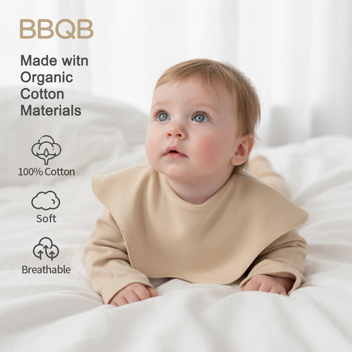 Baby Flower-Shaped Bib| BBQB Organic Cotton