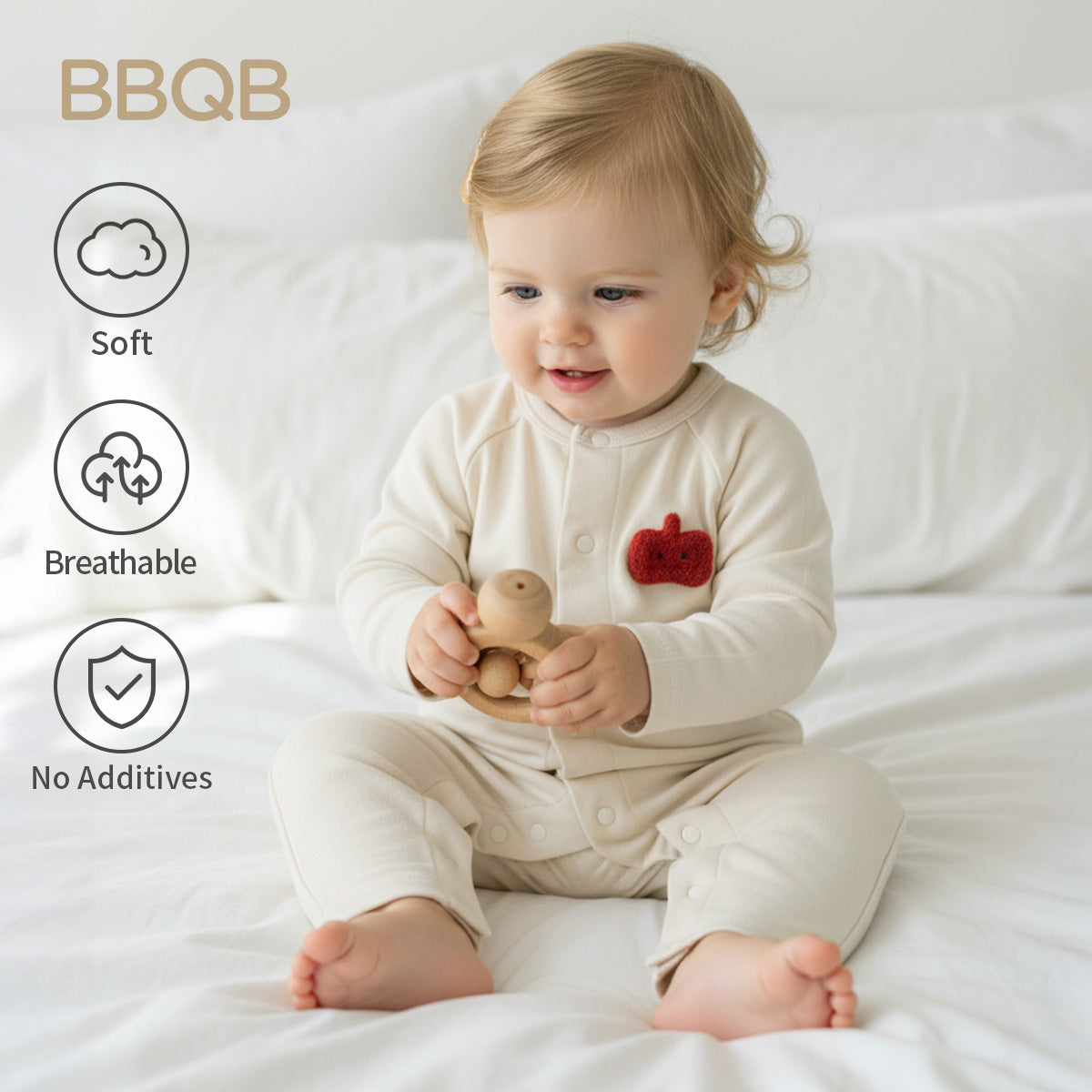 Baby Button-Up Long-Sleeves Romper | BBQB Storybook