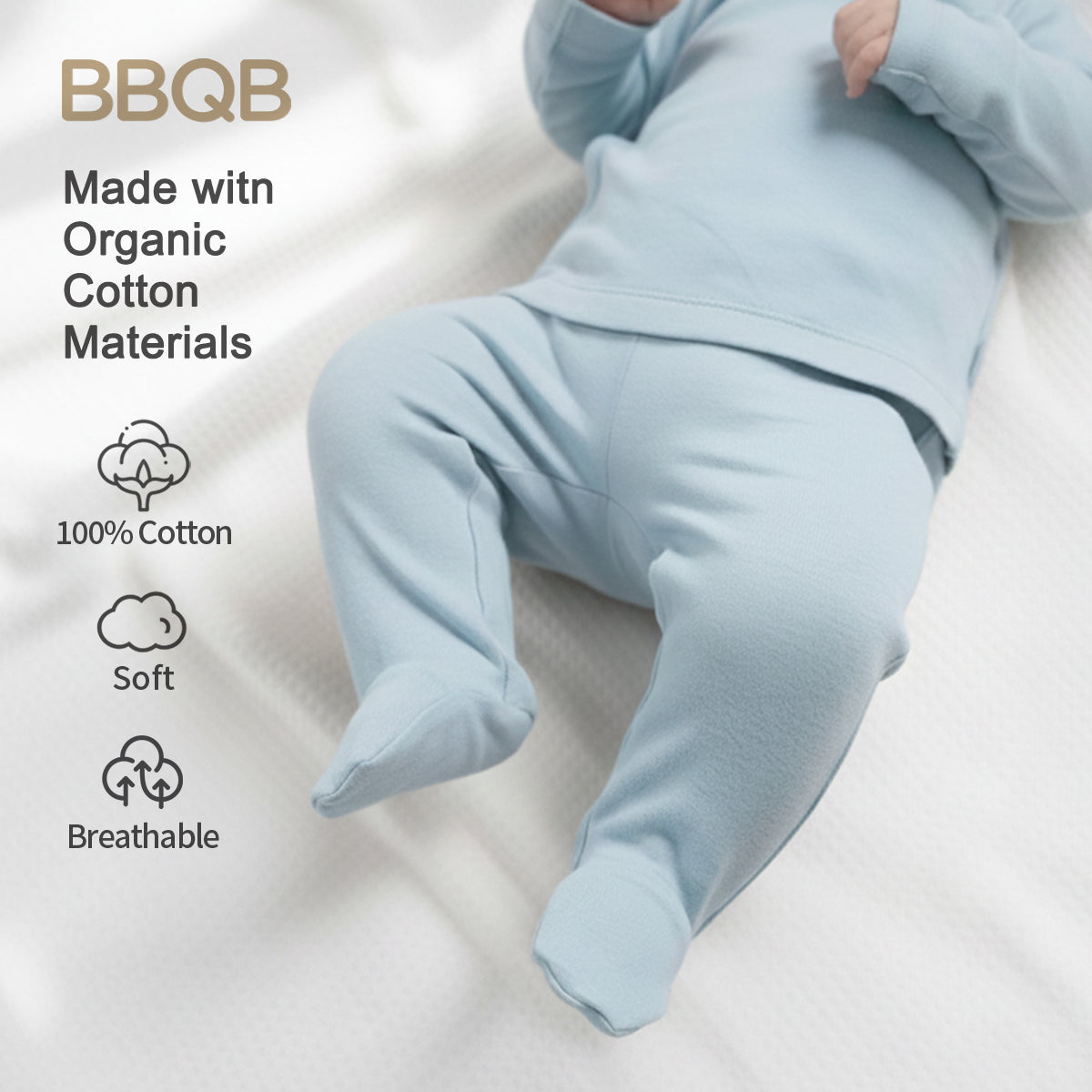 Baby Footed Pants | BBQB Organic Cotton
