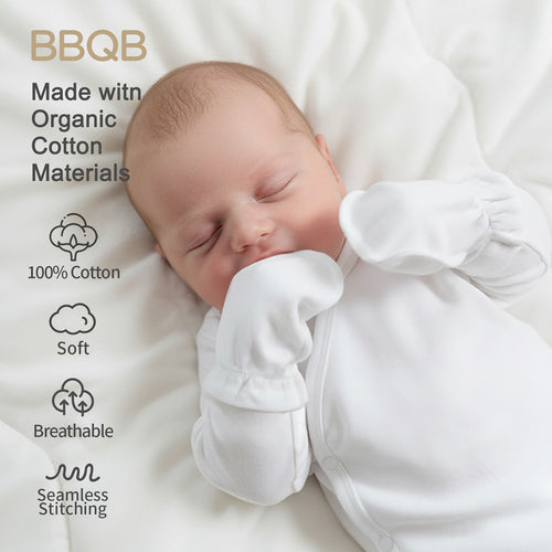 Baby Anti-Scratch Newborn Gloves | BBQB Organic Cotton