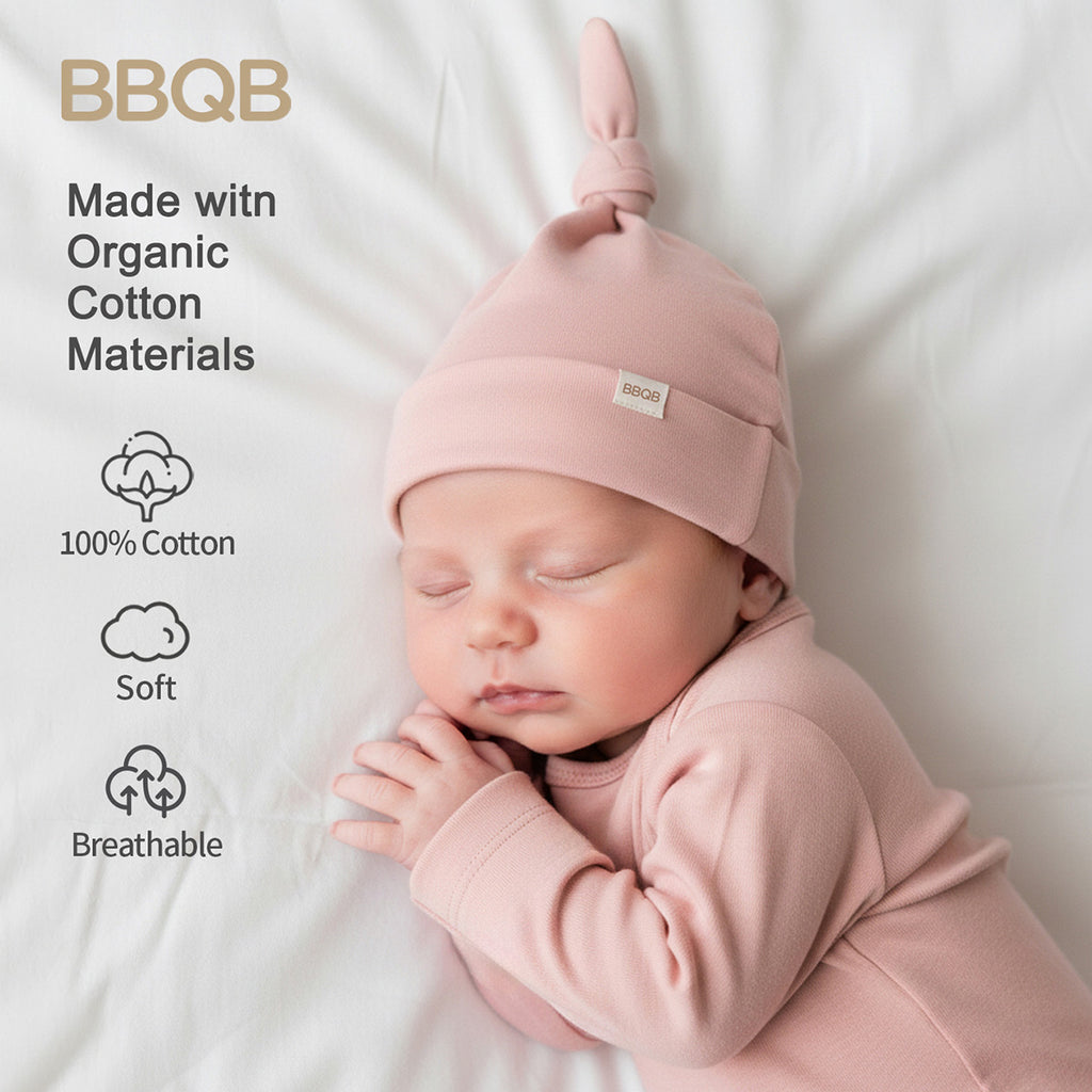 Baby Knotted Beanie Hat | BBQB Organic Cotton