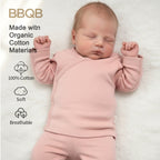 Baby Button Long-Sleeve Kimono Shirt | BBQB Organic Cotton