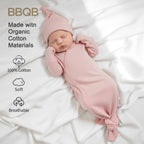 Baby Long-Sleeve Knotted Sleep Sack | BBQB Organic Cotton