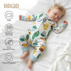 Long-Sleeve Bamboo Zip Romper | BBQB Cloudsoft Bamboo