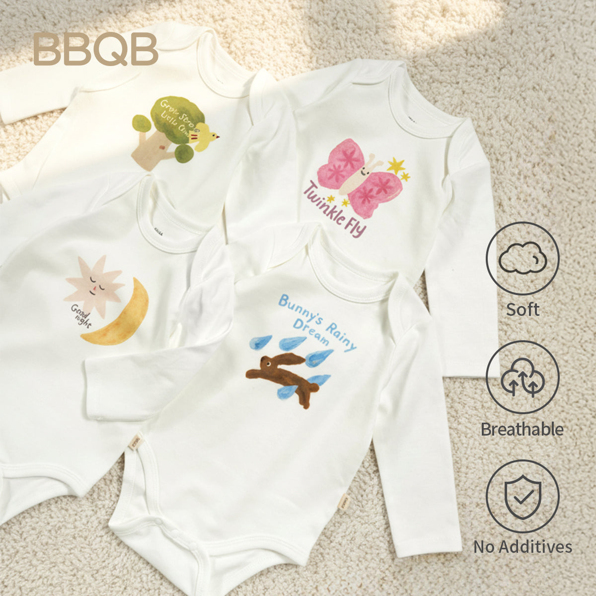 Button-Up Baby Bodysuit | BBQB Storybook